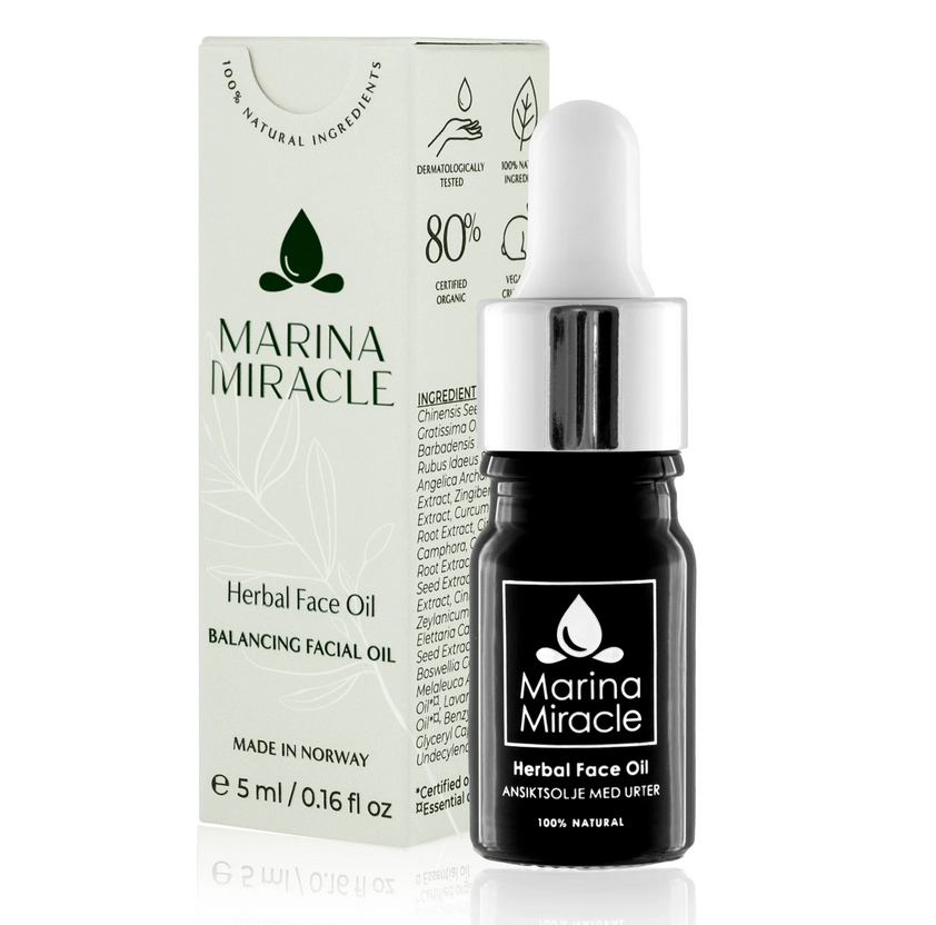 Ansiktsolja - Herbal Face Oil - 5 ml Marina Miracle