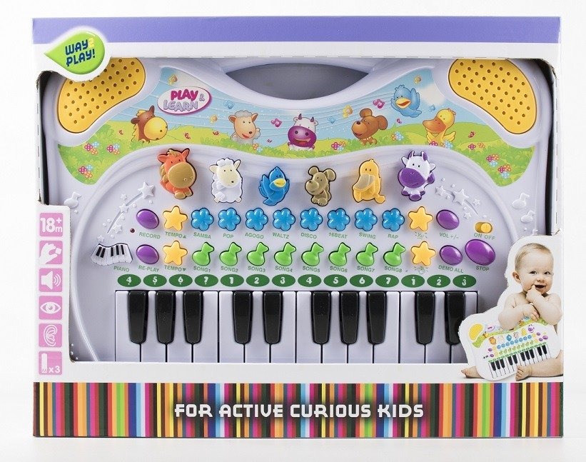 Way2play Keyboard med Djurljud - 2