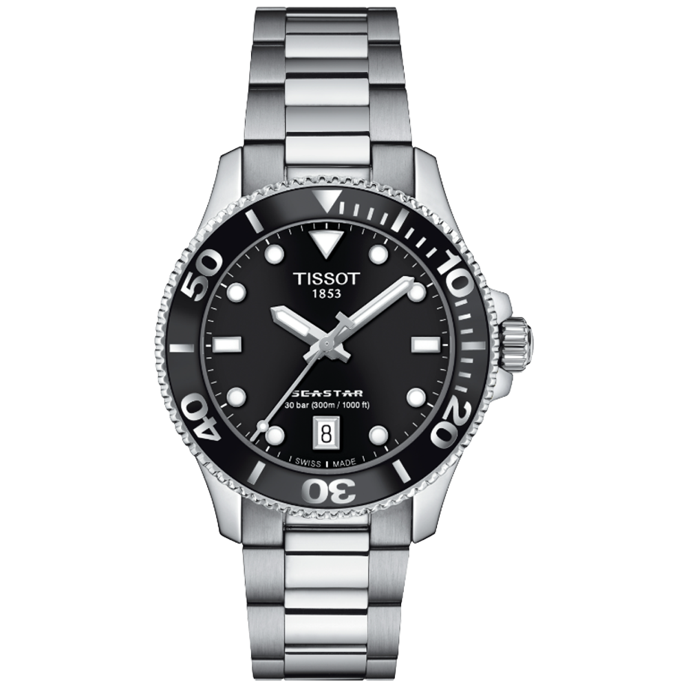 T120.210.11.051.00 Tissot Seastar 1000 36 svart