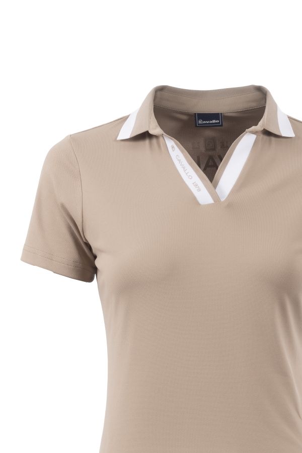 Cavallo polo shirt CavalFenia - Beige (Almond) - Close to figure