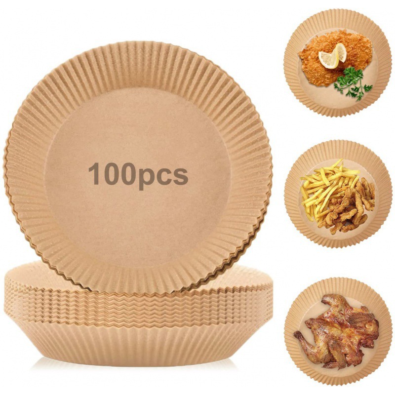 Air Fryer Papper - Brun 100-pack 16 cm - 9