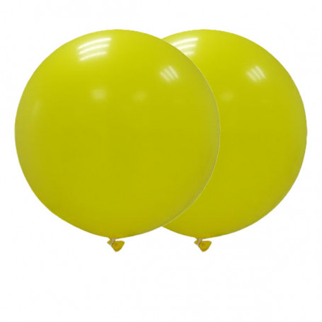JÄTTEBALLONGER 90 CM GULA - 2P