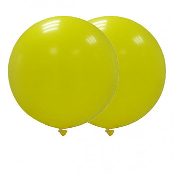 JÄTTEBALLONGER 90 CM GULA - 2P