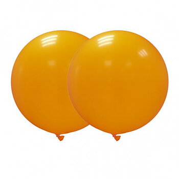 JÄTTEBALLONGER ORANGE 90 CM -2P