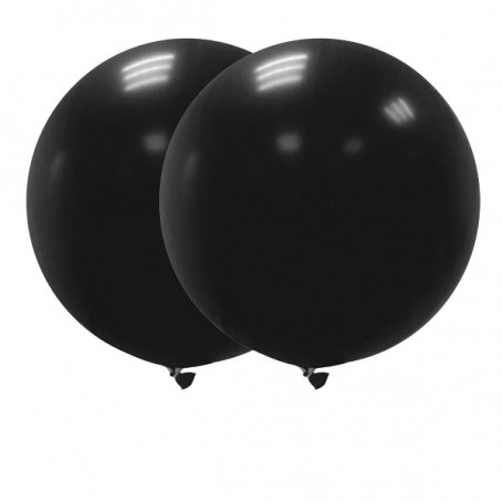 JÄTTEBALLONGER 90 CM SVARTA -2P