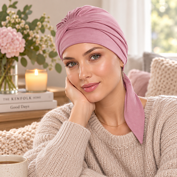 Ariette turban rosa