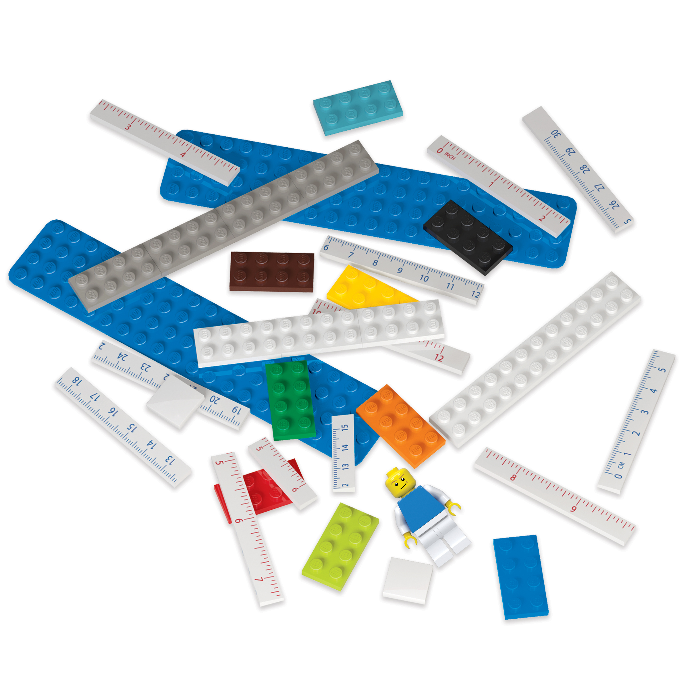 LEGO Stationary Byggbar Linjal med Figur - 2