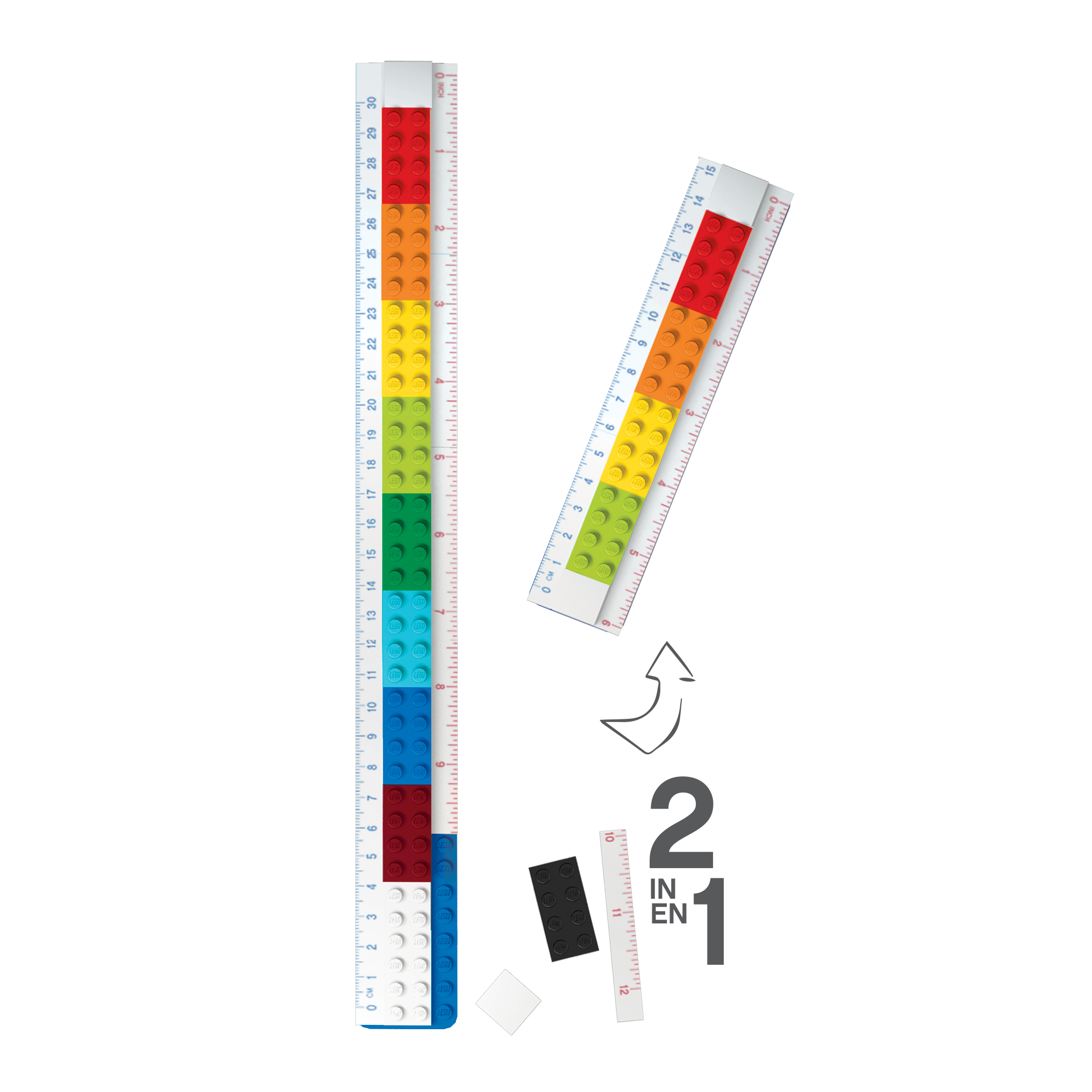LEGO Stationary Byggbar Linjal med Figur - 4