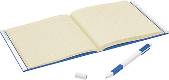 LEGO Stationary Anteckningsbok med Lås & Penna, Blå