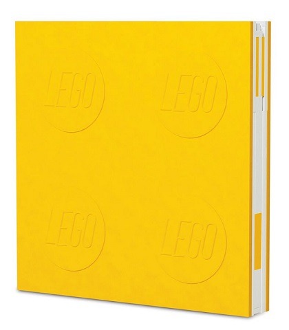 LEGO Stationary Anteckningsbok med Lås & Penna, Gul