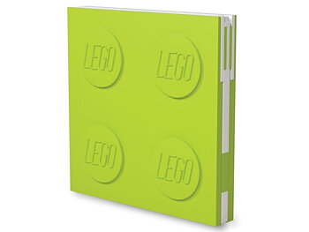 LEGO Stationary Anteckningsbok med Lås & Penna, Lime