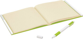 LEGO Stationary Anteckningsbok med Lås & Penna, Lime