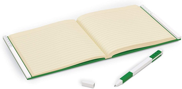 LEGO Stationary Anteckningsbok med Lås & Penna, Grön - 2