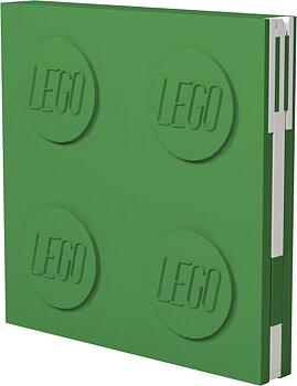 LEGO Stationary Anteckningsbok med Lås & Penna, Grön