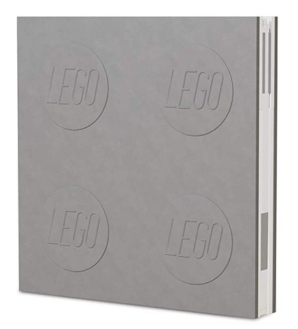 LEGO Stationary Anteckningsbok med Lås & Penna, Grå