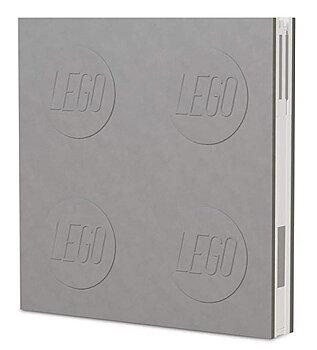 LEGO Stationary Anteckningsbok med Lås & Penna, Grå