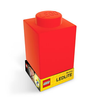 LEGO Iconic Nattlampa Legokloss, Röd