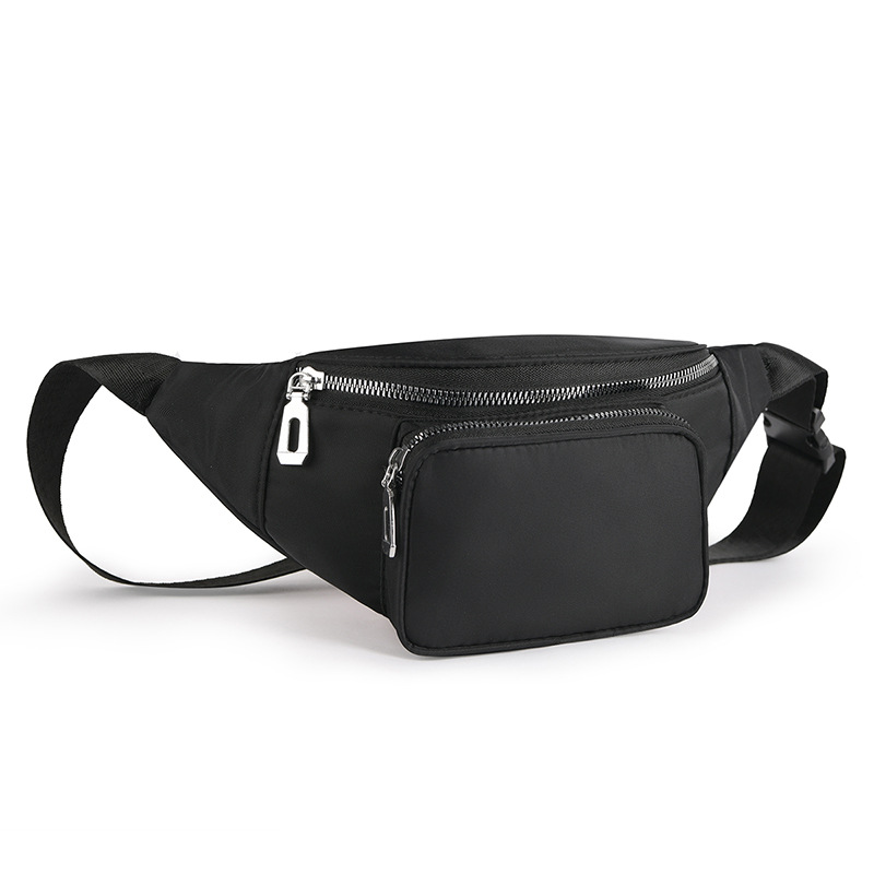 Midjeväska Nylon - 2 Fack + Ytterfack - 9