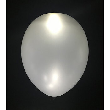 BALLONGER MED LED LAMPOR I SILVER 4P