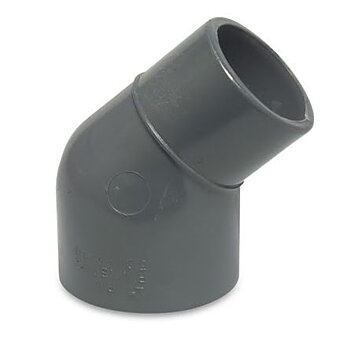 PVC Limkoppling 45° ø50mm, 40/50 mm