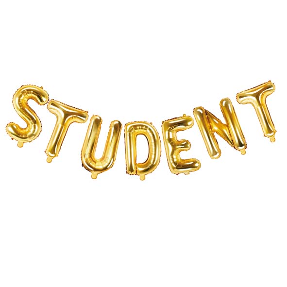 Ballonggirlang | "STUDENT" | Guld