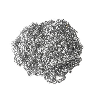 Oval kedja i rostfritt stål 4×6 mm – per meter