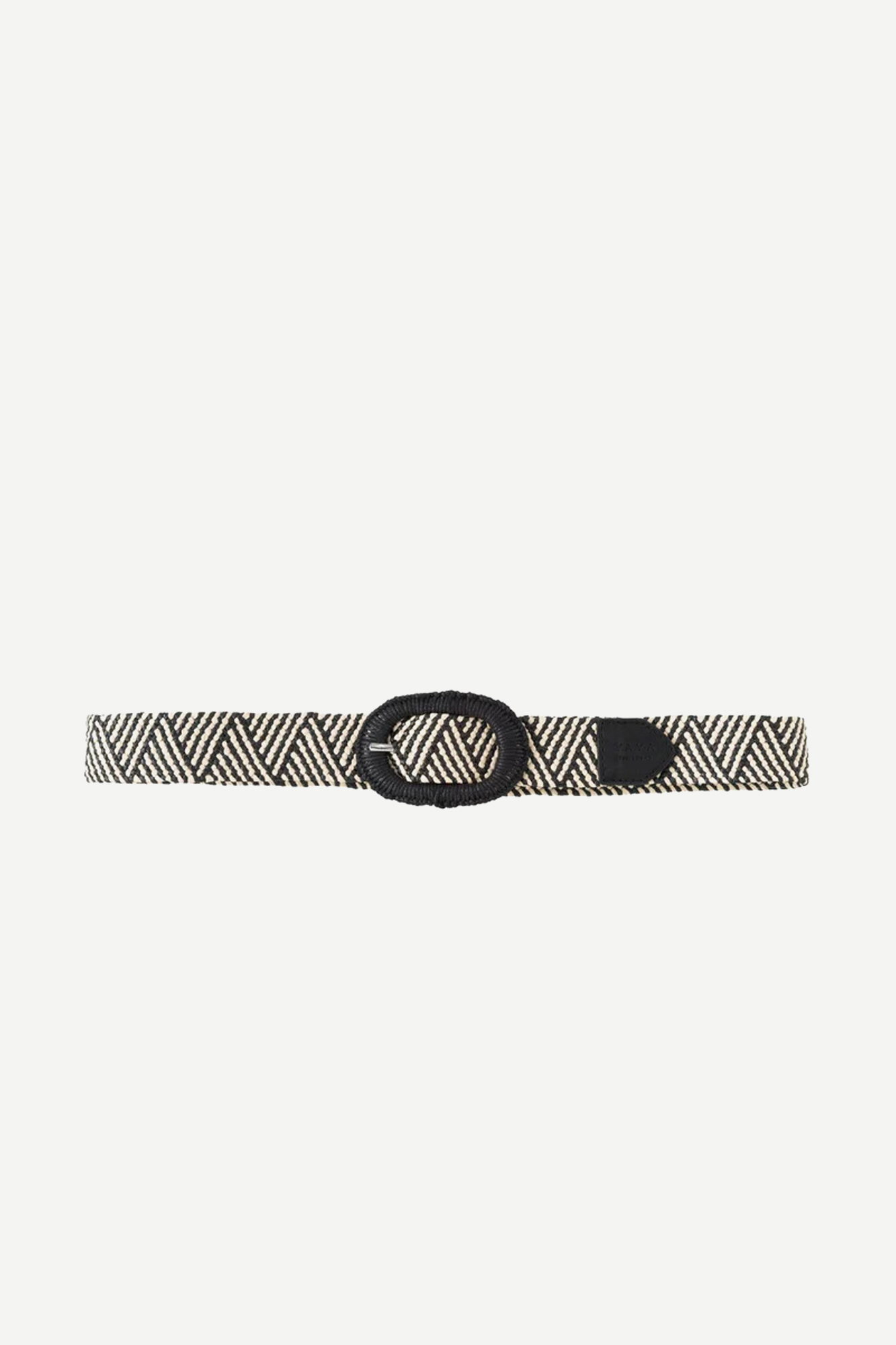 YAYA Woven belt with geometric print