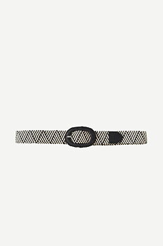 YAYA Woven belt with geometric print