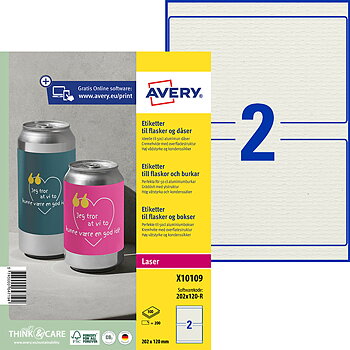 Label for cans 50 cl, cream-white 200 pcs