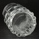 Bo Borgström (Bark 1960s) Clear Vase with Linear Relief Sections 21 cm