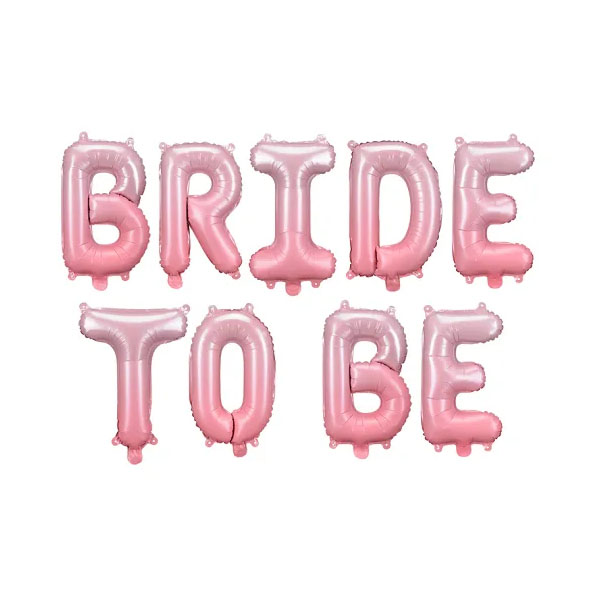Ballonggirlang | "BRIDE TO BE" | Rosa ombre