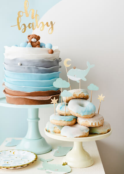 Cake topper Oh Baby Guld - 2