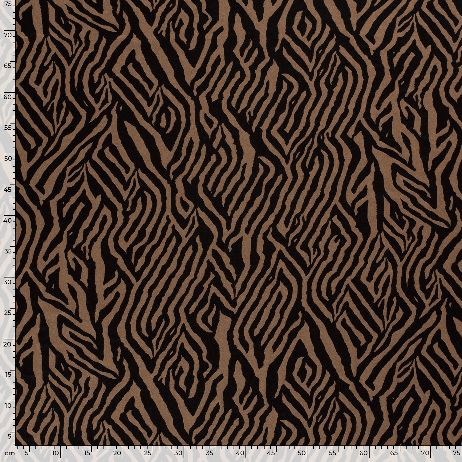 VISKOS JERSEY -  ZEBRA CARAMEL - 4
