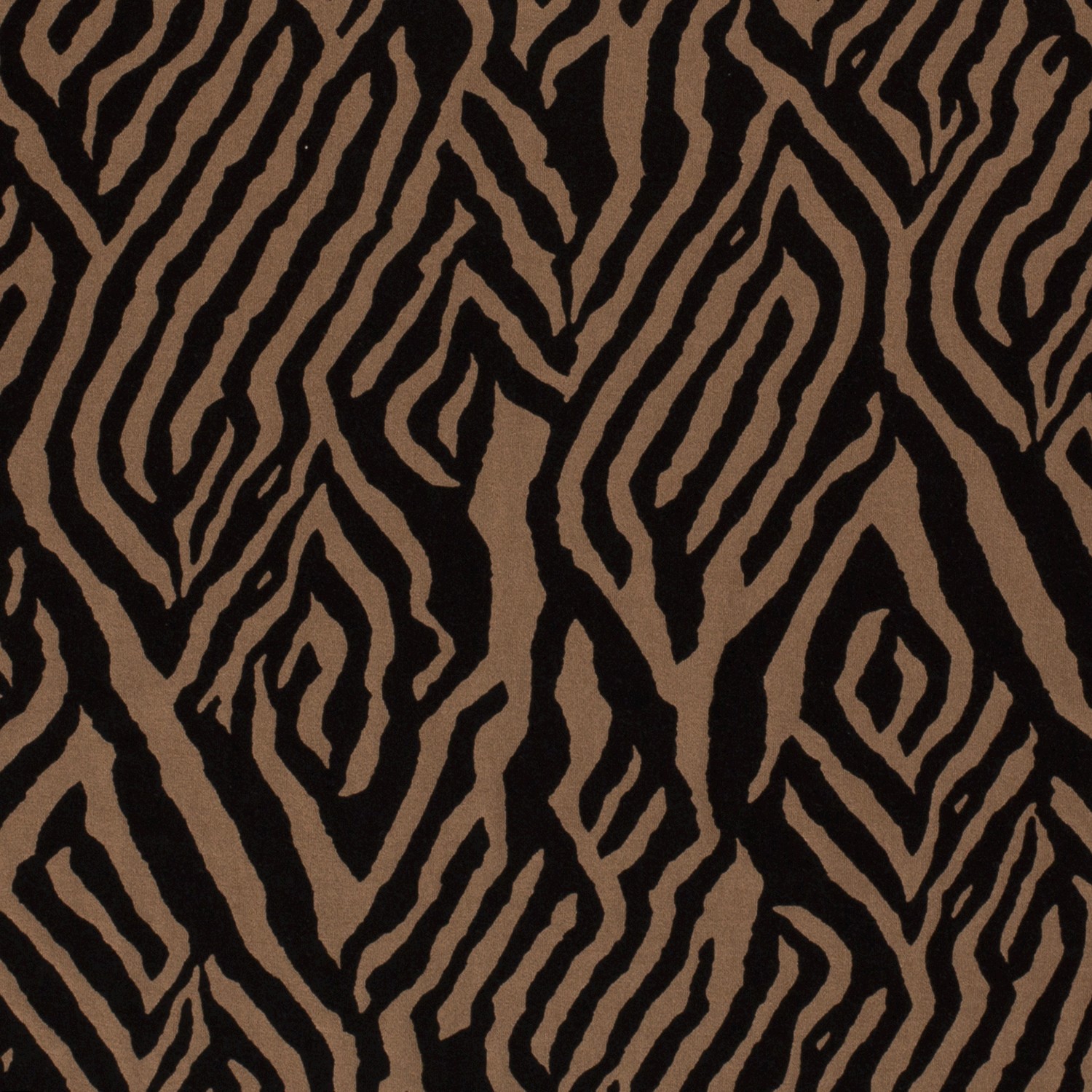 VISKOS JERSEY -  ZEBRA CARAMEL - 3