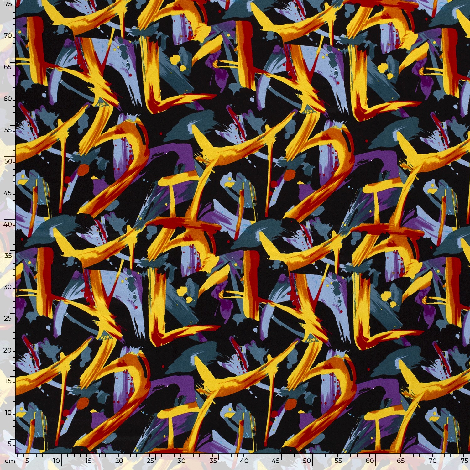 VISCOSE JERSEY -  ABSTRACT COLORFULL - 4
