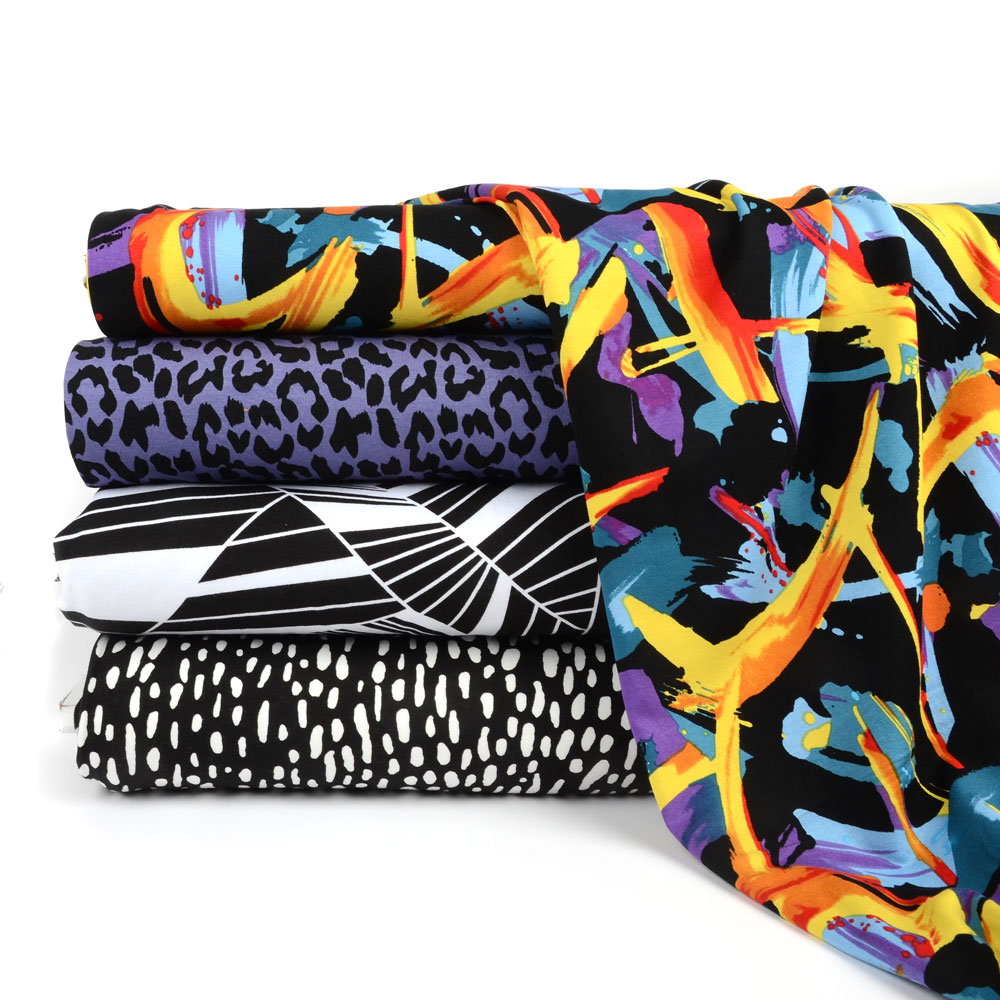 VISCOSE JERSEY -  ABSTRACT COLORFULL - 2