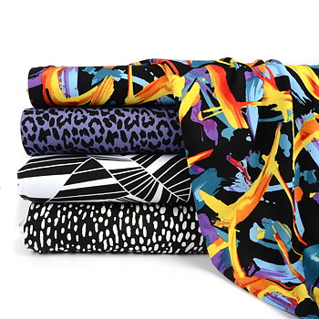 VISCOSE JERSEY -  ABSTRACT COLORFULL
