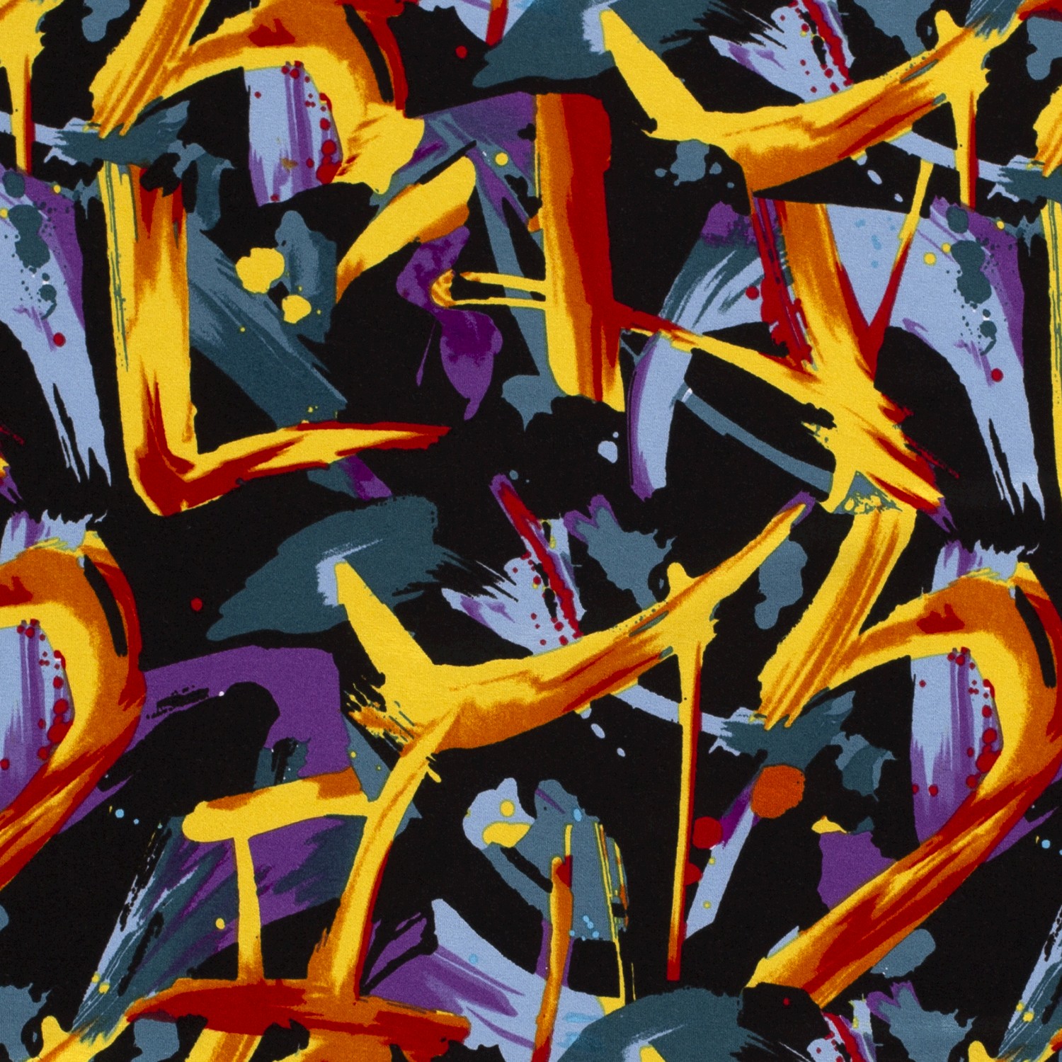 VISCOSE JERSEY -  ABSTRACT COLORFULL - 3