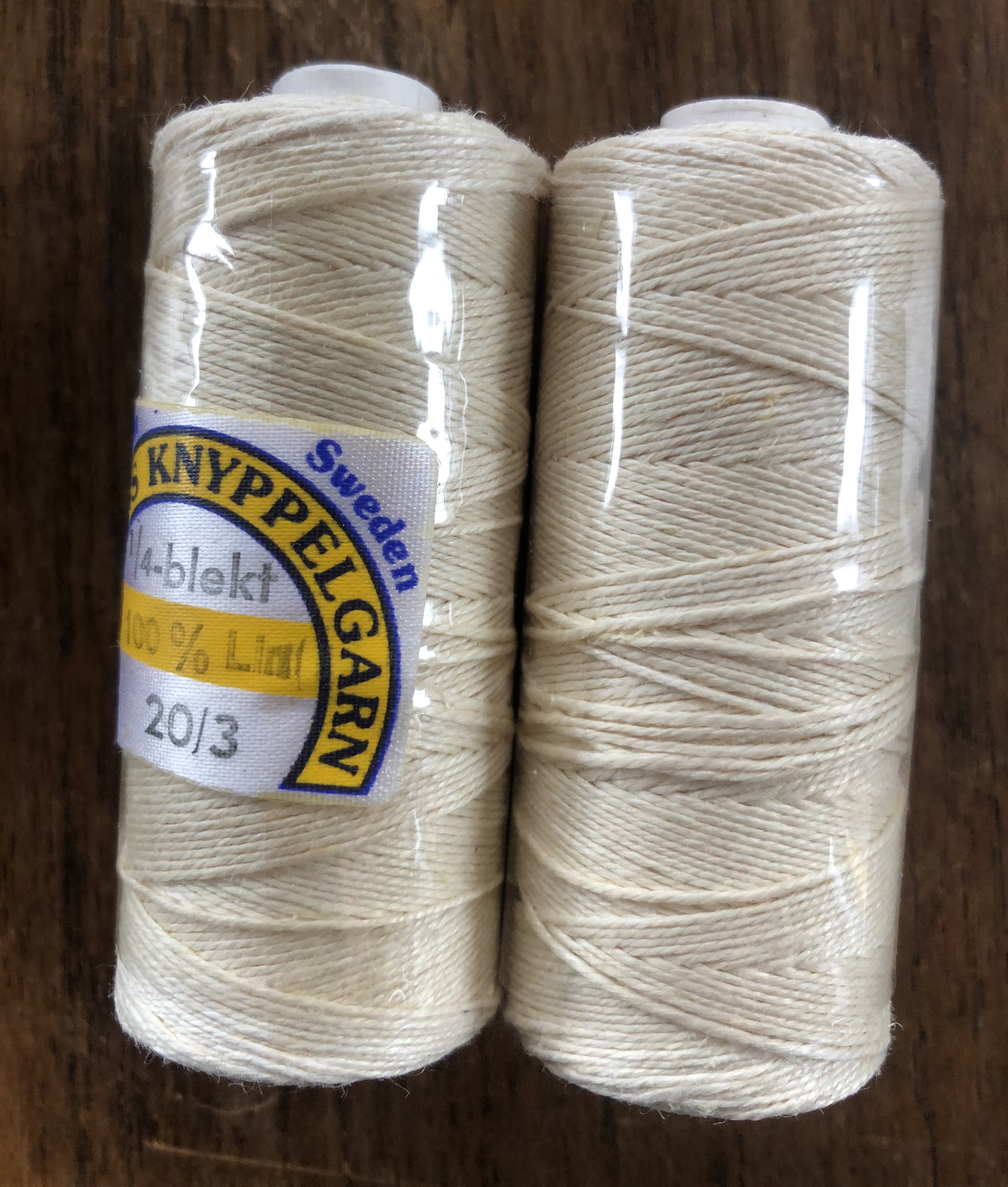 Knyppelgarn i lin, 25g - 4