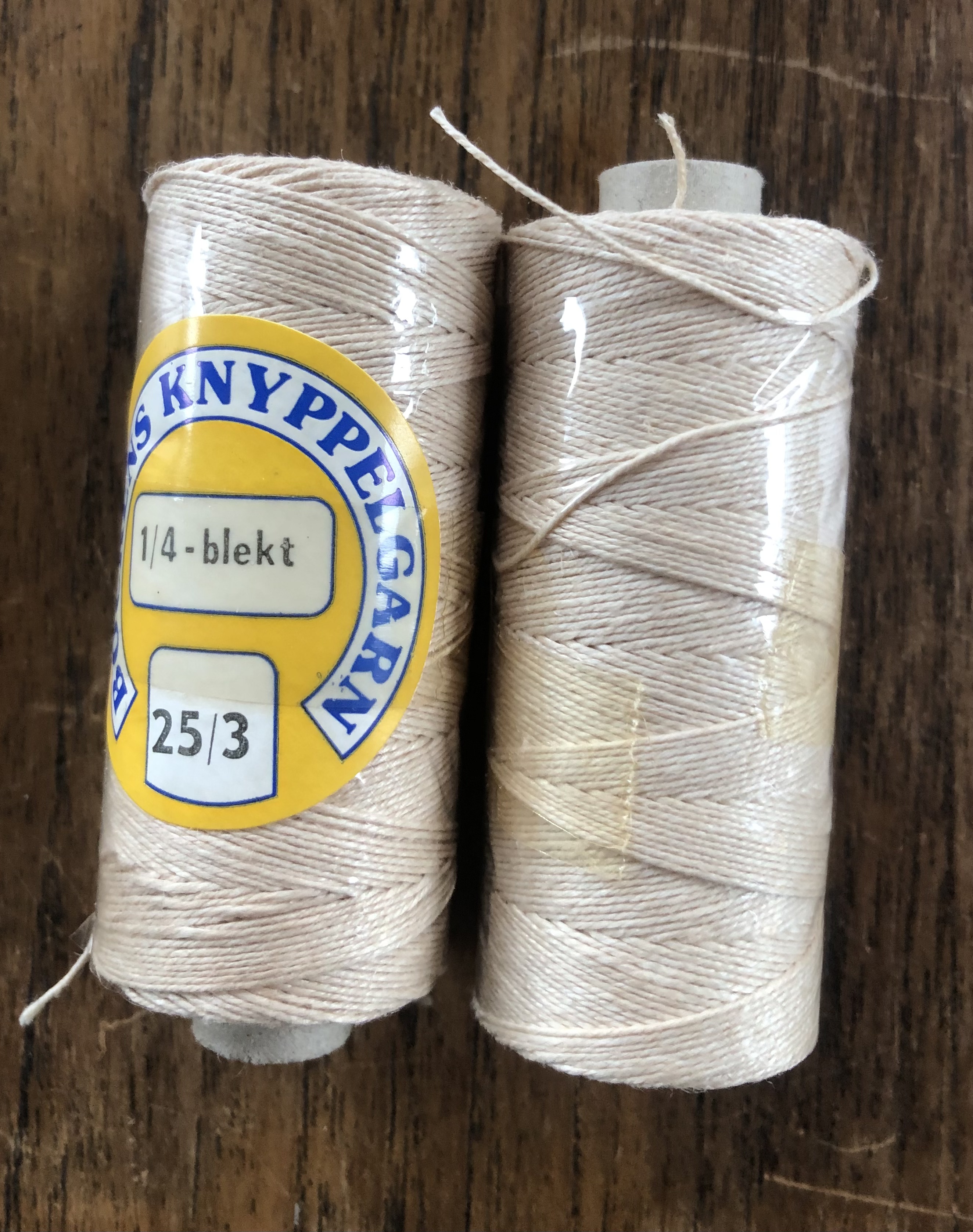 Knyppelgarn i lin, 25g - 2