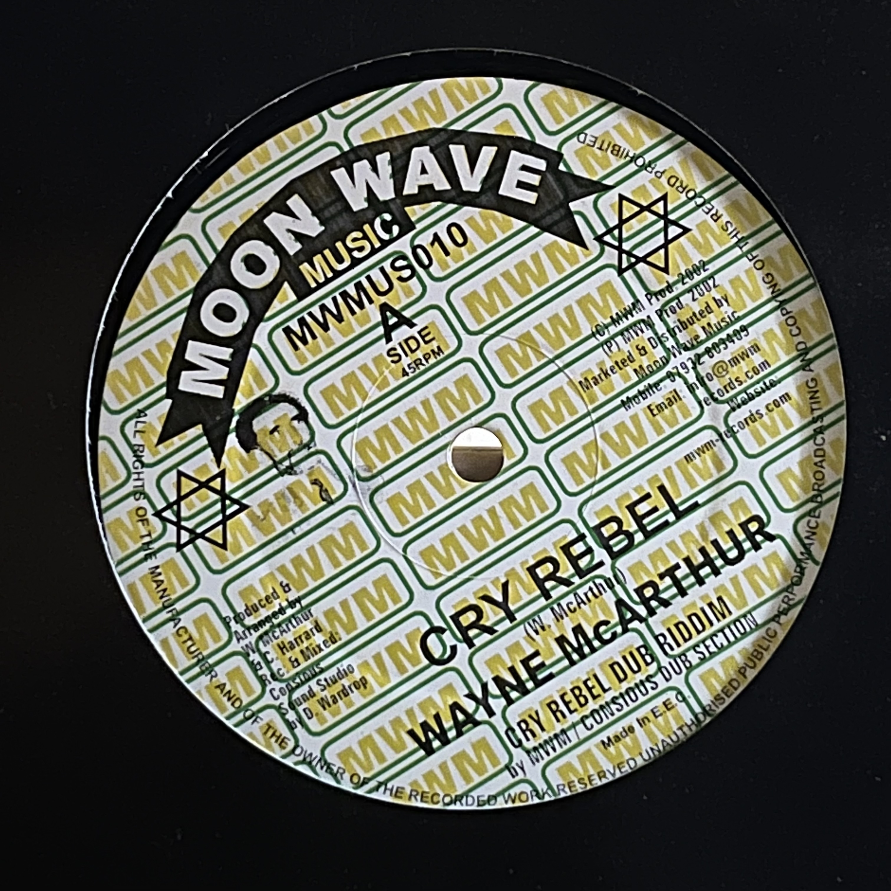Wayne McArthur – Cry Rebel / Words Of Jah Message