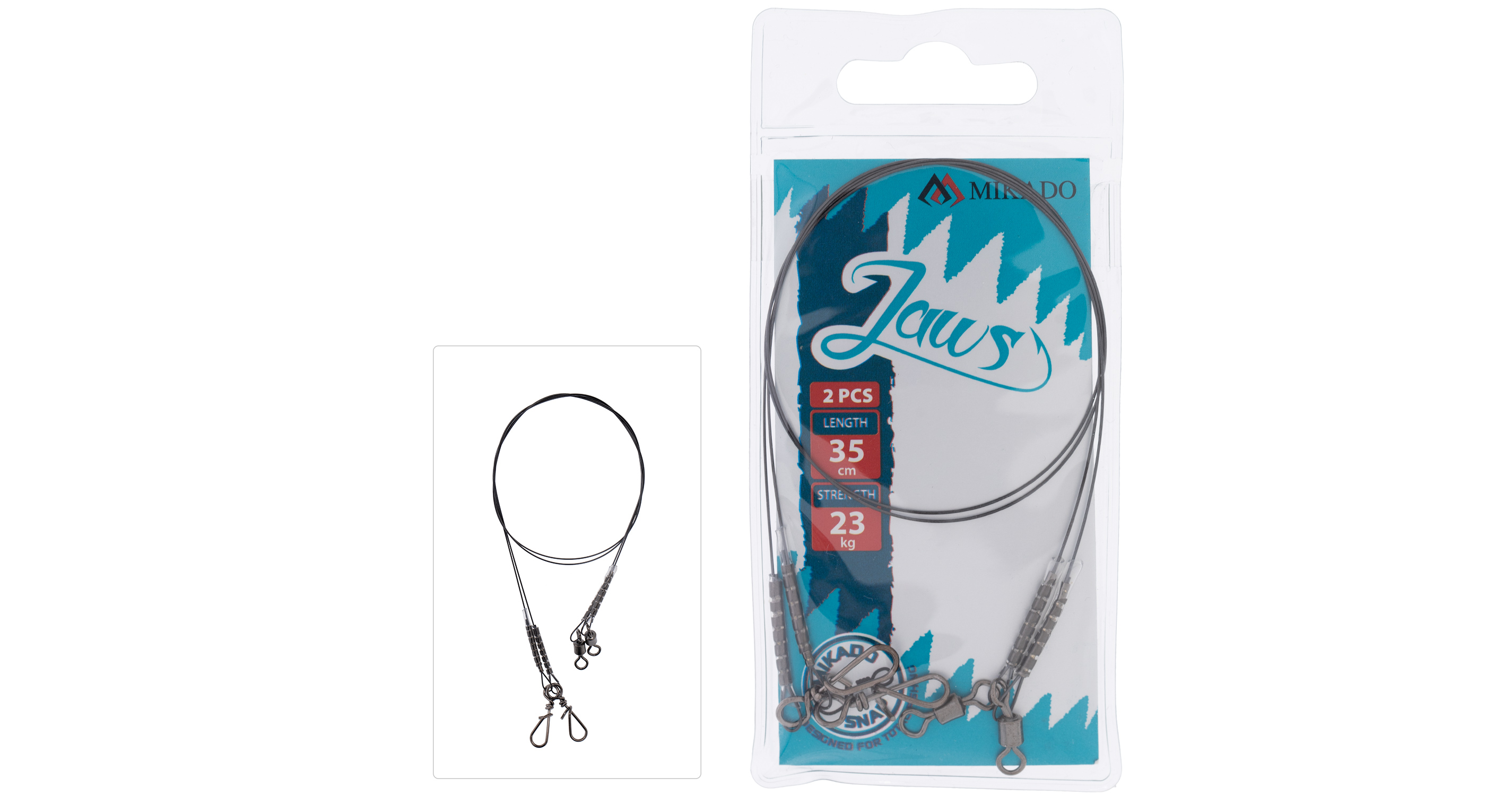 Mikado Jaws Titanium Leader 2-pack - 2