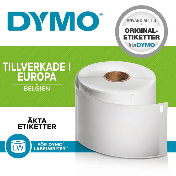 Etikett Dymo 102x210mm 6/fp - 6