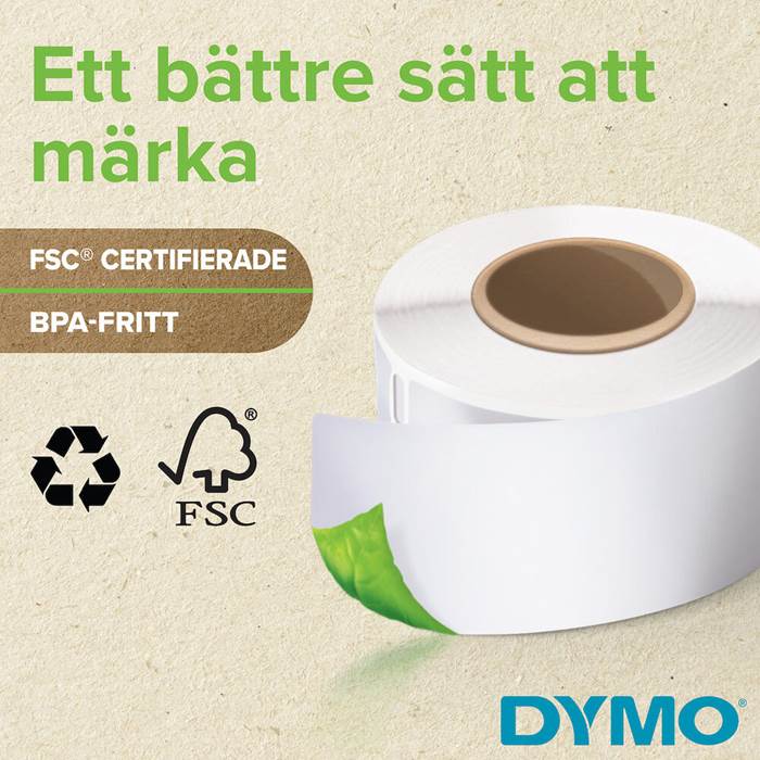 Etikett Dymo 102x210mm 6/fp - 7