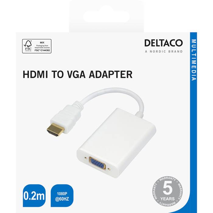 Adapter HDMI till VGA 0,2m - 2