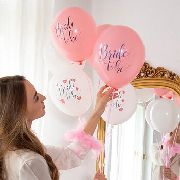 Ballonger - Bride to be - Vit och rosa -1