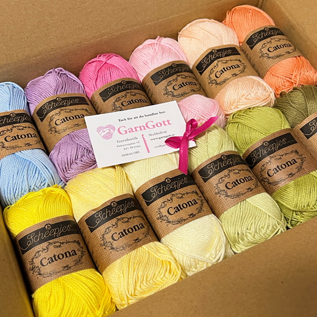 Garnpaket Catona vår 12 nystan