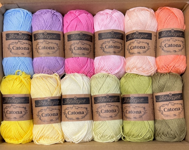 Garnpaket Catona vår 12 nystan - 2
