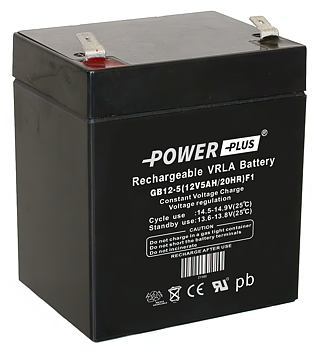 Power Plus Agm-batteri 12V 5 Ah