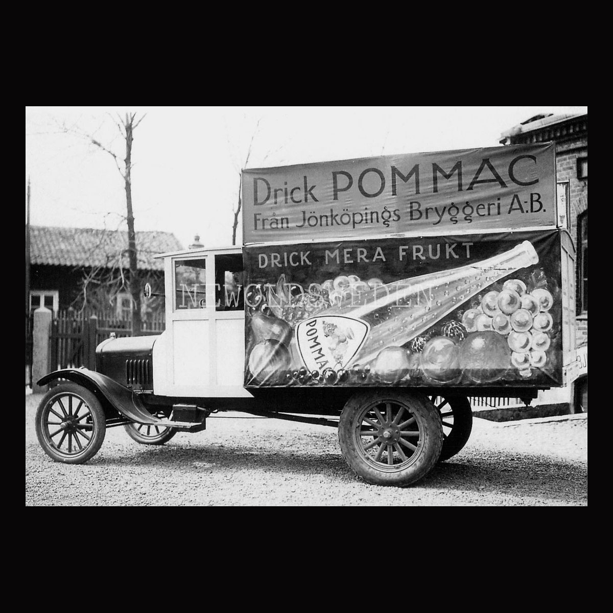 Pommac - Drick POMMAC - Jönköpings Bryggeri - DRICK MERA FRUKT - Vykort A5